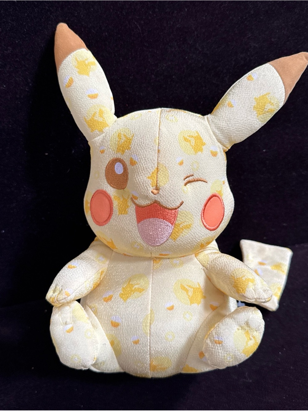 Tomy Pokemon Winking Pikachu 10 Inch 20th Anniversary Plush